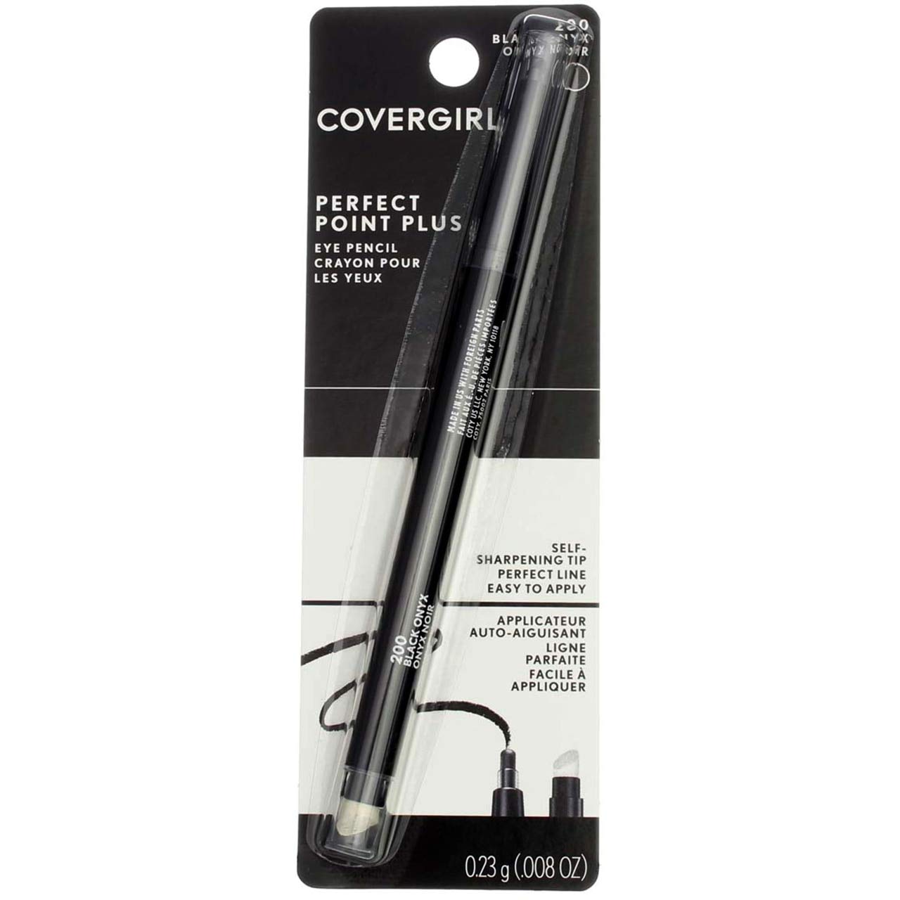 CoverGirlPerfect Point Plus Black Onyx 200 Eyeliner Pencil - 2 per case.