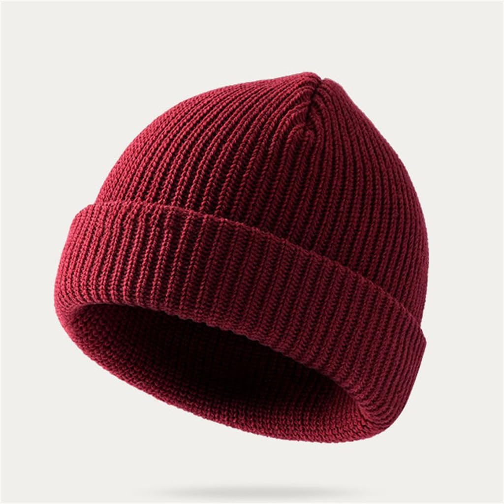 Autumn and Winter Knitted Cap Men's Outdoor Windproof Warm Padded Thickened Wool Hat