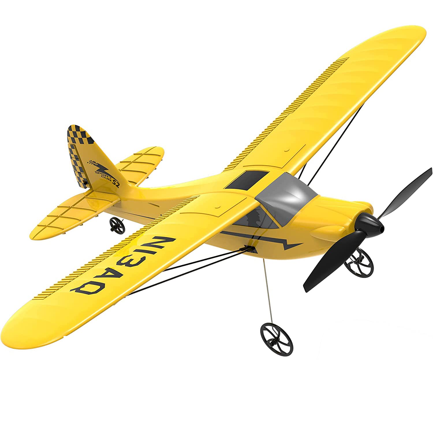 volantexrcSport Cub S2 - 3CH RC Plane (PNP Version, without Battery & Without Transmitter) with 6-Axis Gyro & One Button Aerobatic - 3-Channel Plane for Beginners
