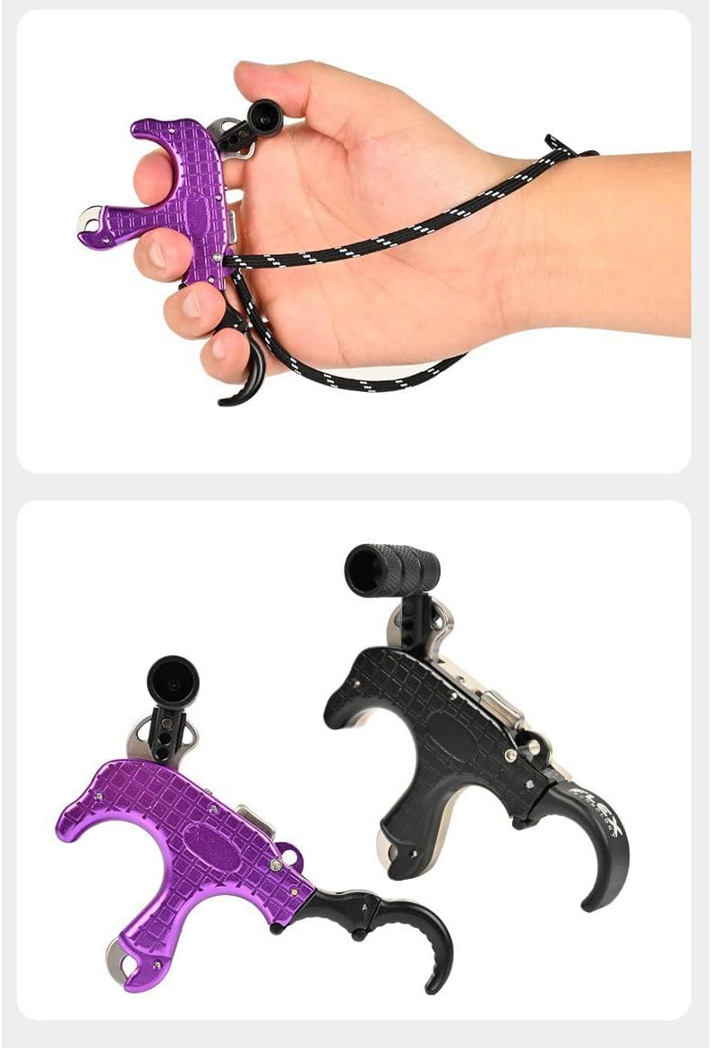 1pc Outdoor Archery Accessory - Blade Grip Release Aid, 3/4 Finger Switchable, Quick Release, Compact & Portable
