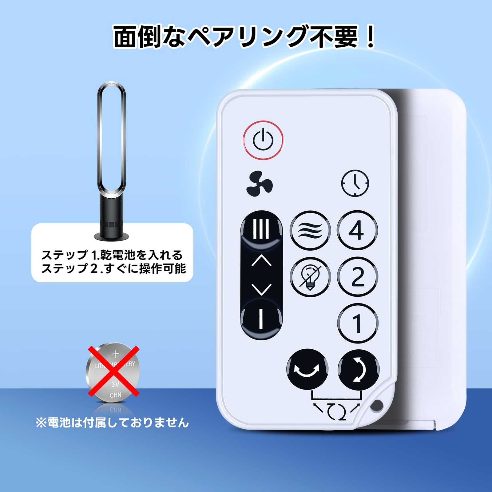 Amazon.co.jp: サーキュレーターリモコン for アイリスオーヤマ 代用