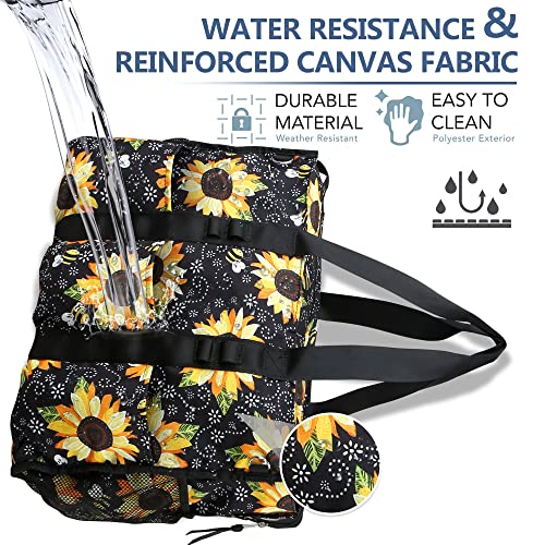 Image of Nurse Bags for Work Nursing Bag Multiple Pockets Waterproof Organizing Zip Top Clinical Bag for Nursing Students Home Health