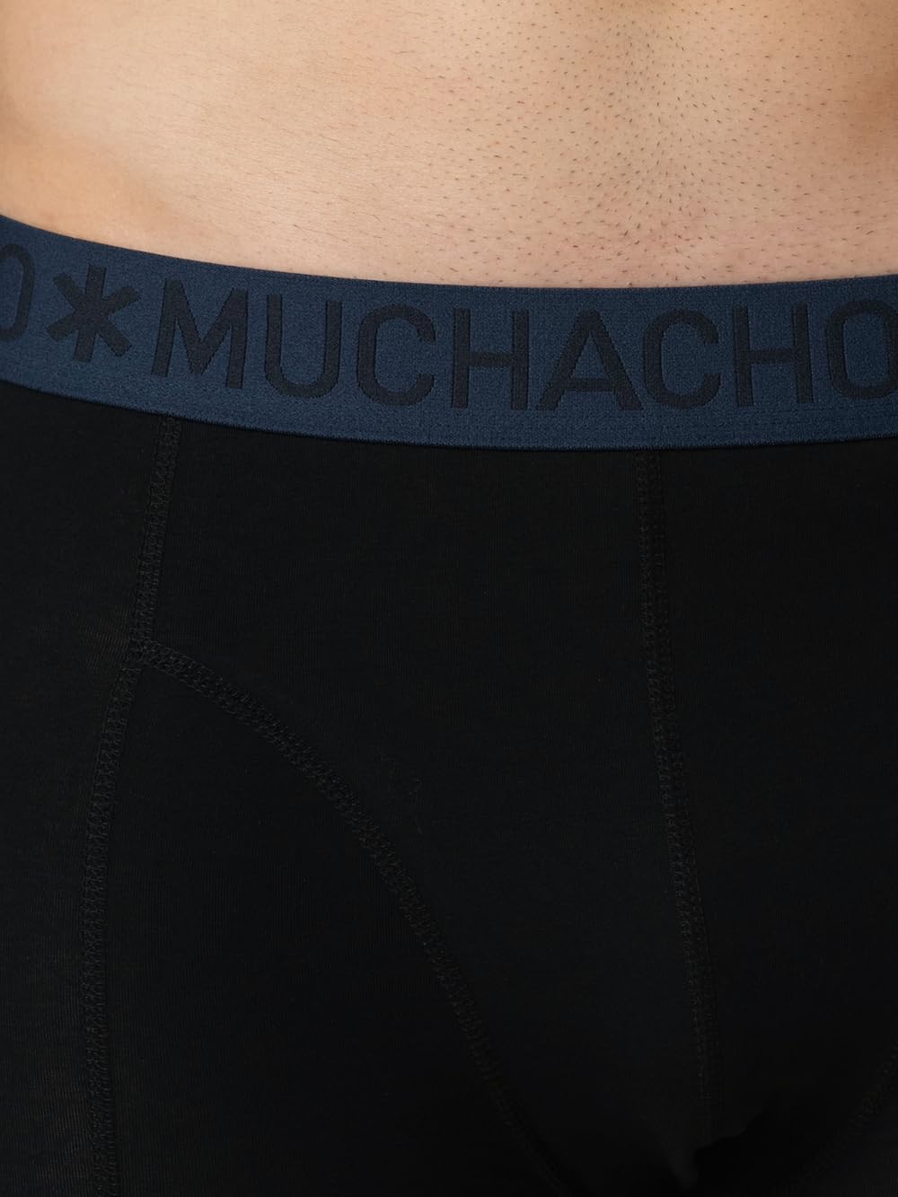 Muchachomalo Calzoncillos para Hombre, Ropa Interior Lisa de Algodón para Hombre, Pack de 4 Unidades, Bóxers Lisos de Corte Clásico con Cintura Elástica