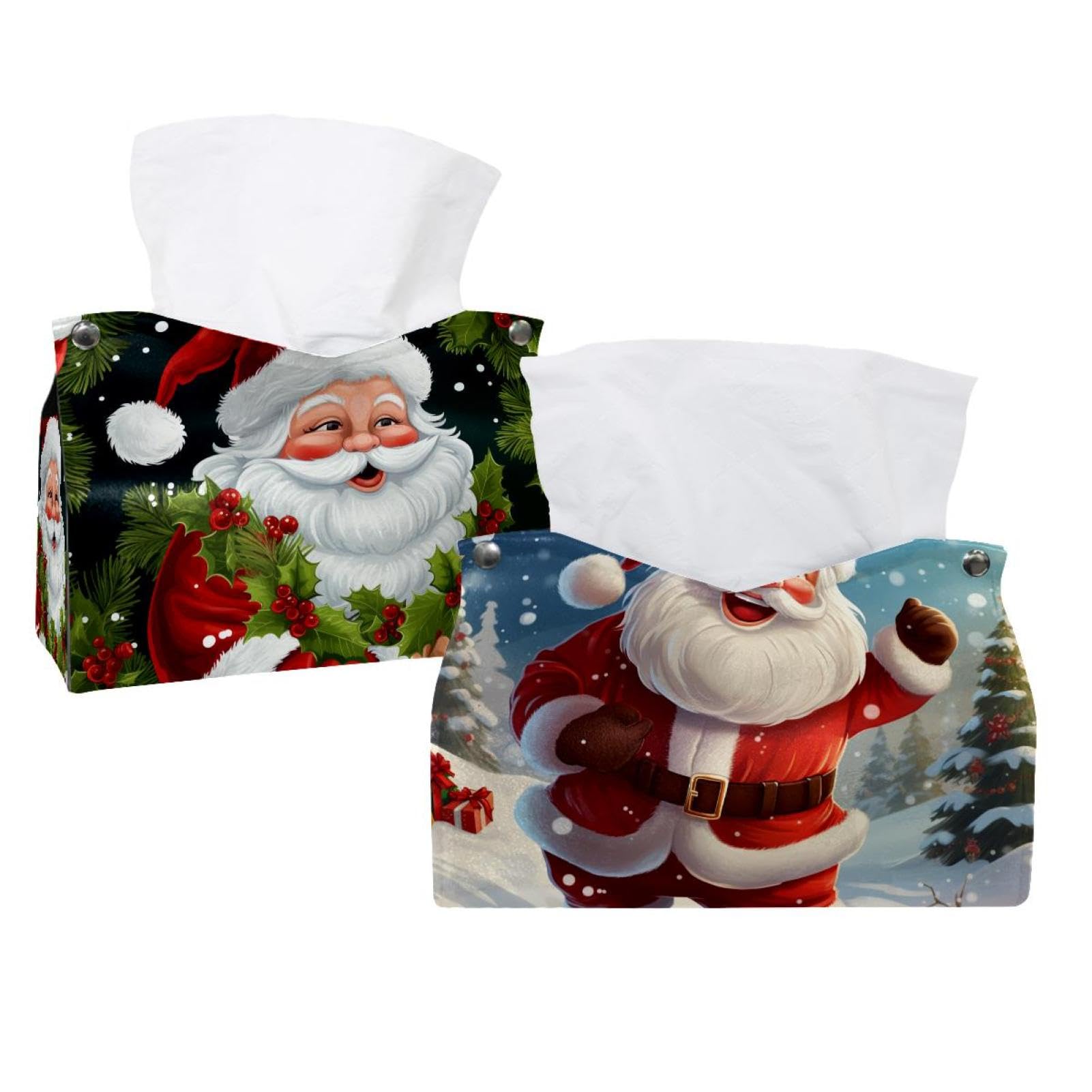 Housse de boîte à mouchoirs Père Noël cadeau idéal pour les fêtes en famille