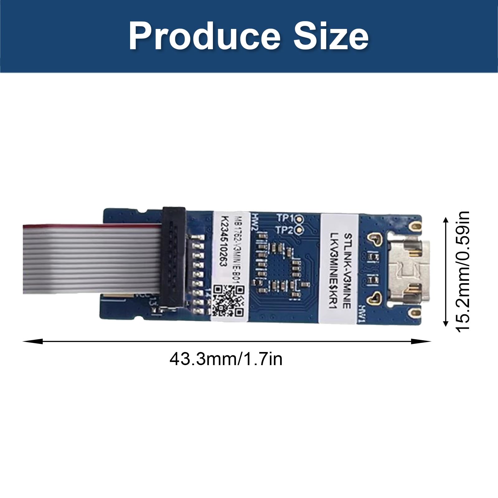 Debugger e Programmatore compatti per STLINK-V3MINIE Schede Sviluppo STLINKV3 per componenti Computer Debugger e Programmatore progetti Hardware