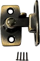 Vista 22 de QCAA Barra de obturador/pestillo de puerta de latón macizo, 7/8" x 2-3/32", latón pulido, paquete de 2, fabricado en Taiwán