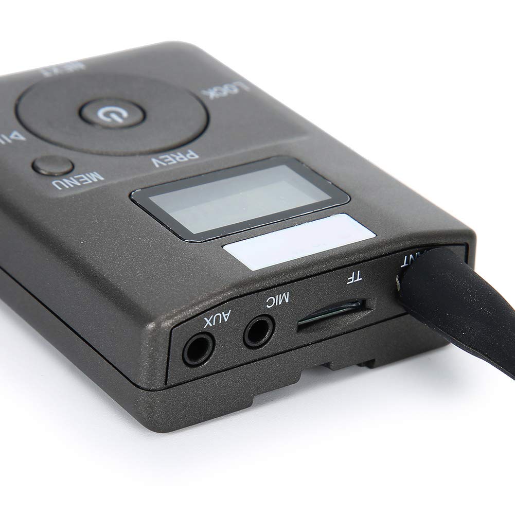 Trasmettitore FM, Trasmettitore FM wireless portatile a bassa potenza da 3,5 mm, Adattatore audio con slot per scheda TF per autoradio da viaggio a casa