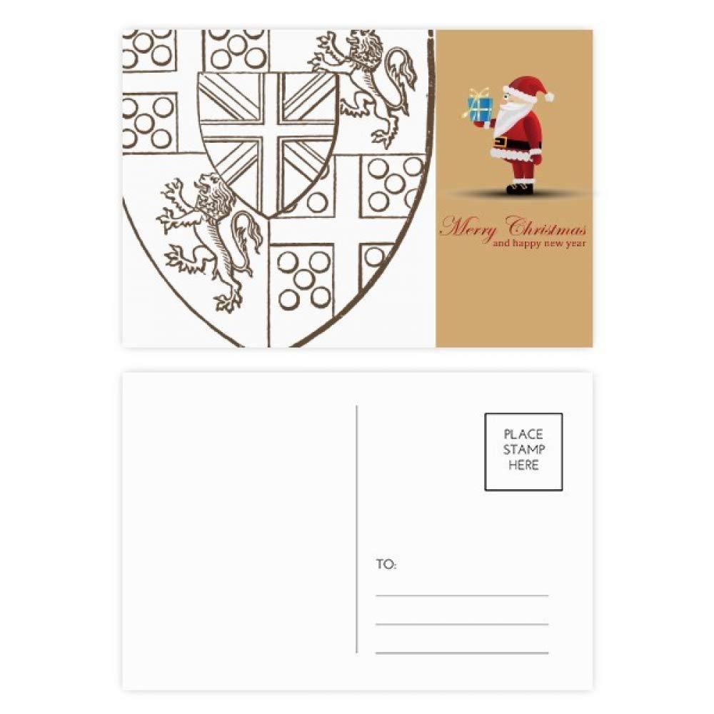Cartes postales baroque avec illustration lion lot de 20