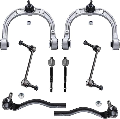Miniatura 937 de Detroit Axle - Kit de brazos de control de extremo delantero RWD para Dodge Ram 03-06 2500 3500, 2 brazos de control superior con rótula 2 varillas