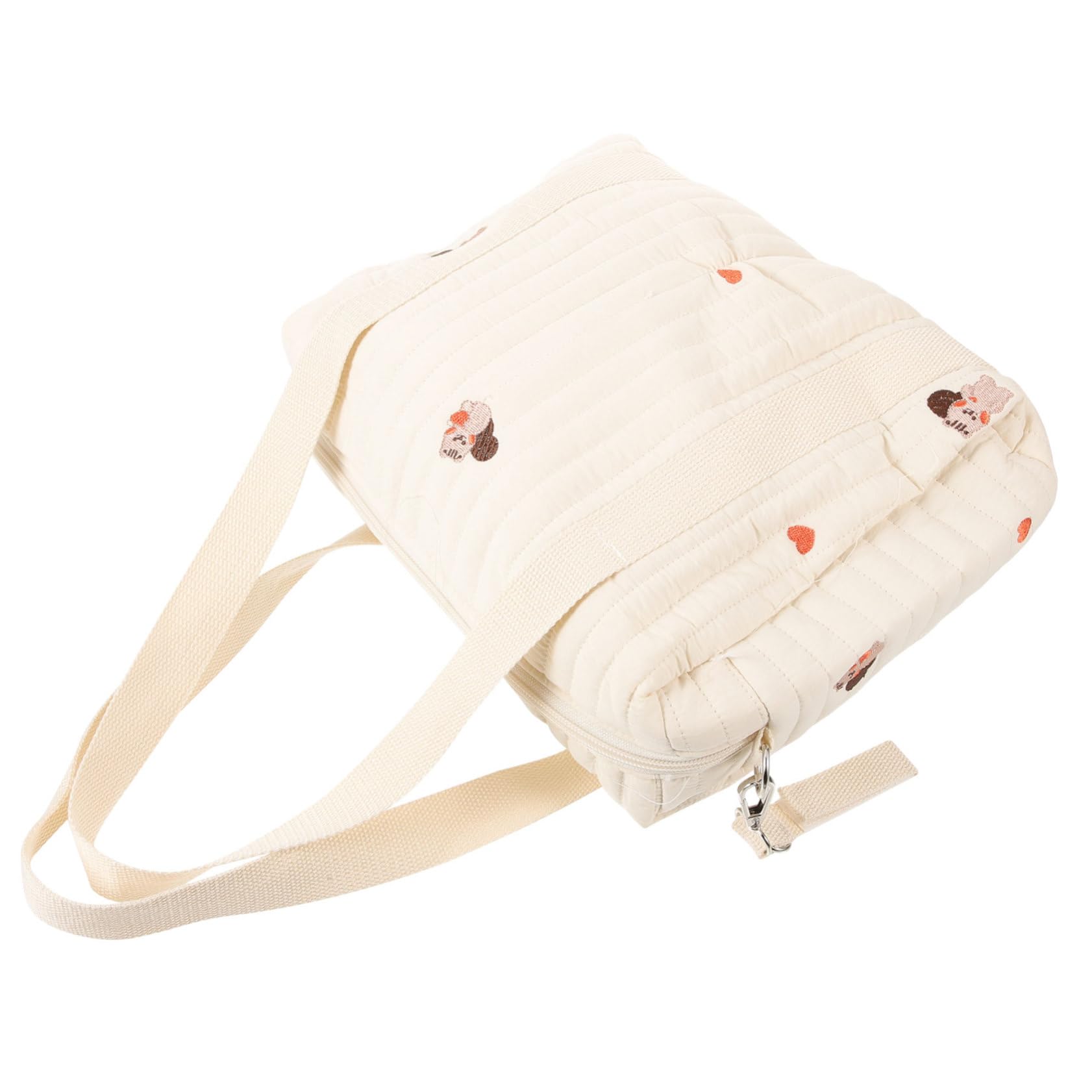 KOMBIUDA Borsa per Pannolini da Viaggio in Cotone, Comoda, da Appendere al Passeggino, per Salviette e Giochi, Pratica le Uscite Ragazzo Ragazza