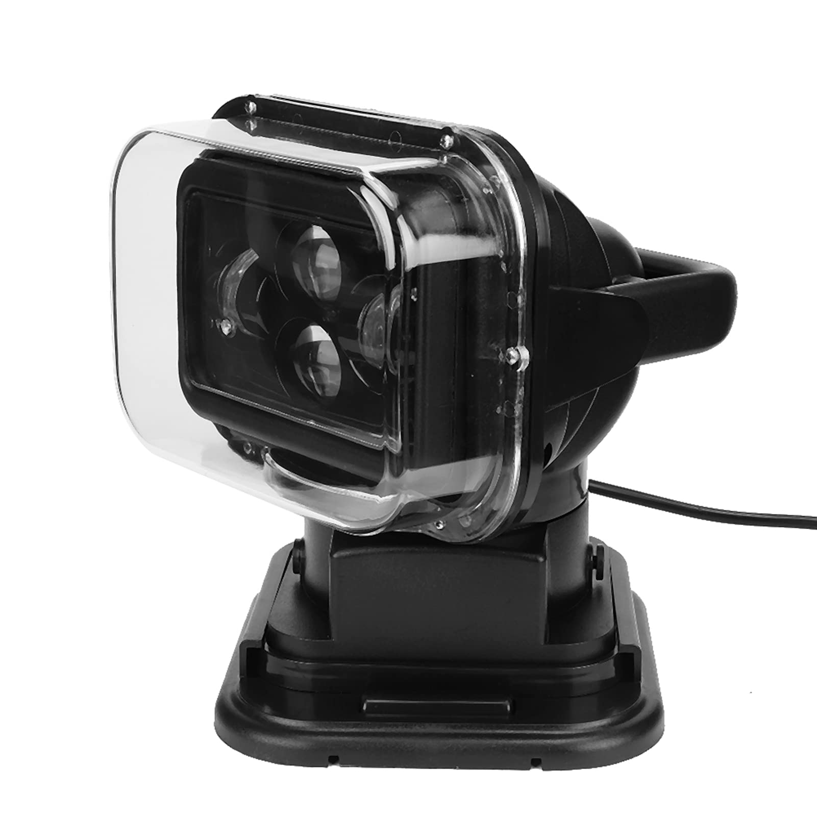 Tbest 60W LED Search Light Spotlight Floodlight 6800 Lumens IP67 with Magnetic Base Remote Control for Boat Car Truck Offroad
