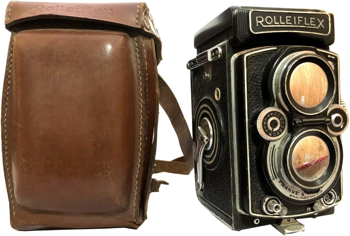 Antiques World The Rolleiflex Automat 35C Rare Vintage Model Carl Zeiss Tessar 1 3.5 f 75mm heidosmat Synchro-Compur Shutter w Case AWUSAAC 04