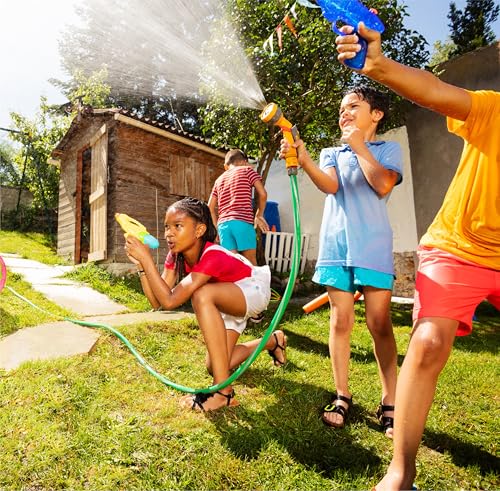 3er Wasserpistolen Set - ca. 12 cm mit großer Reichweite Wasserspritzpistole Spritzpistole klein mini für Kinder