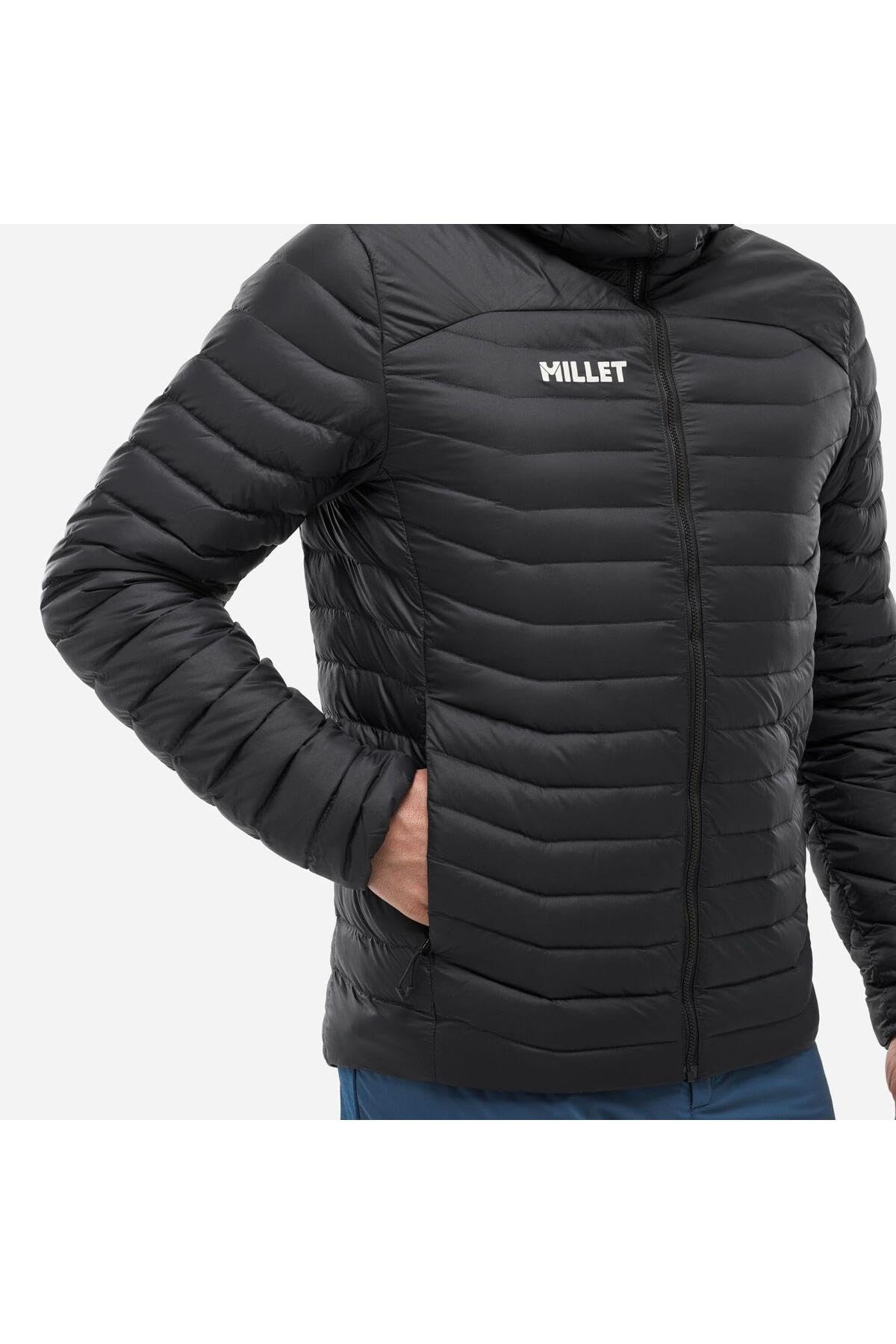 MILLET Doudoune Homme EVOLE LIGHT 700 HD Compressible Légère Déperlante (FR/ES, Alpha/lettres, M, Taille normale, Taille normale, Noir)