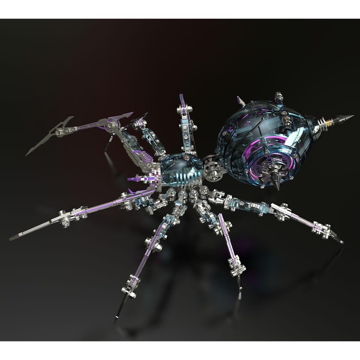 Puzzle 3D in metallo, ragno da guerra steampunk, meccanico in metallo, con gambe articolate, montaggio impegnativo, kit modello STEM, ideale come regalo da collezione per adulti e ragazzi (602 pezzi)