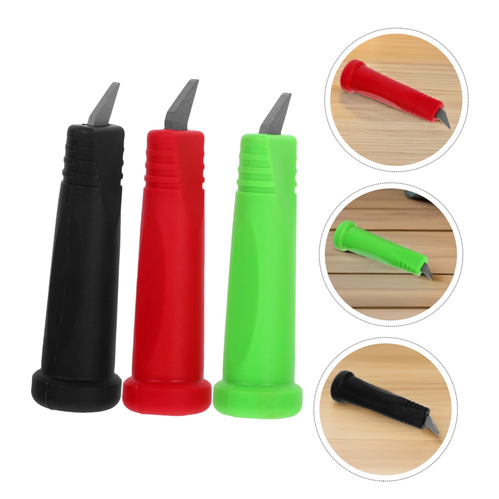 Anneome 3 Pièces Pointe de Pole de Ski Remplacement des Pointes de Canne de Embouts de bâtons de randonnée en Caoutchouc pour bâtons de Ski L'acier tungstène