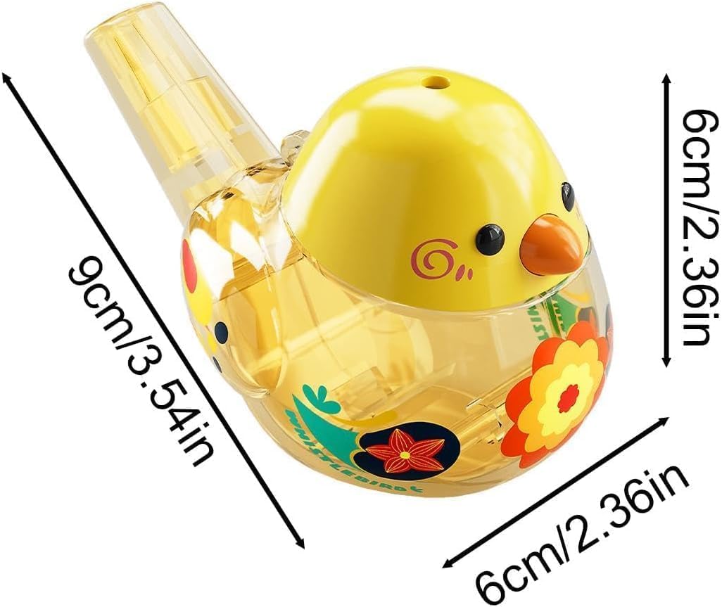 1PC Coloured Drawing Water Bird Whistle Bathtime Musical Whistle, Bird Whistle for Water Call, for Birthday Gifts School Prizes, Novelty and Gag Toys and Party Supplies, Musical Instrument