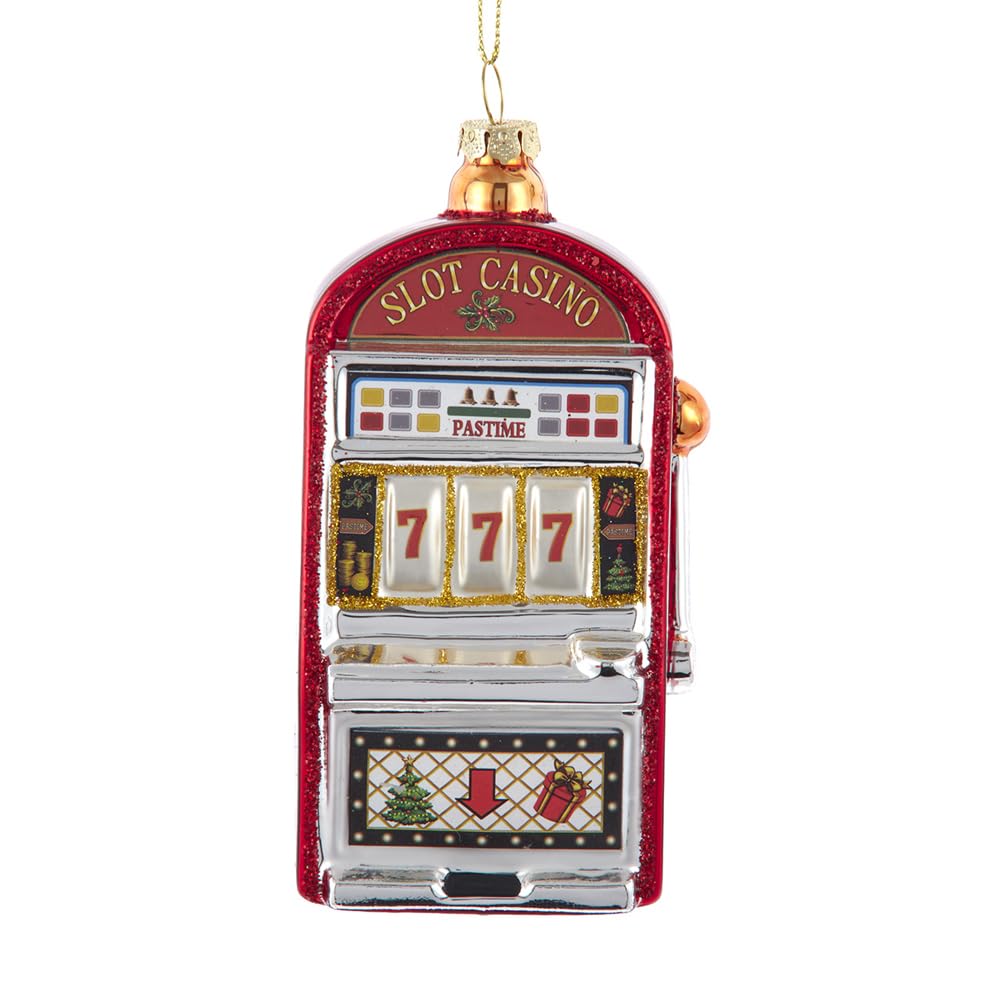 Kurt Adler Glass Slot Machine Ornament