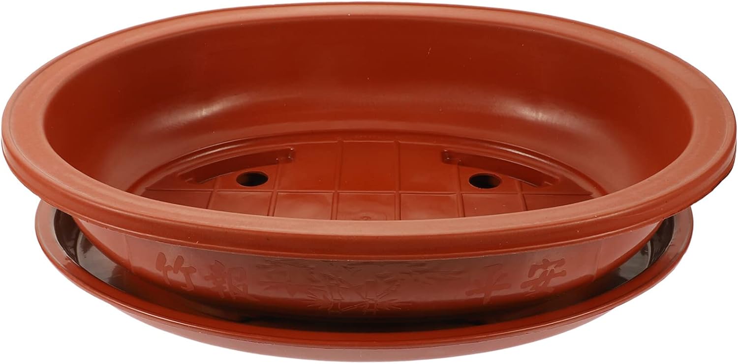 DOITOOL Bonsai Training Pots with Drainage Tray, 15 Inch