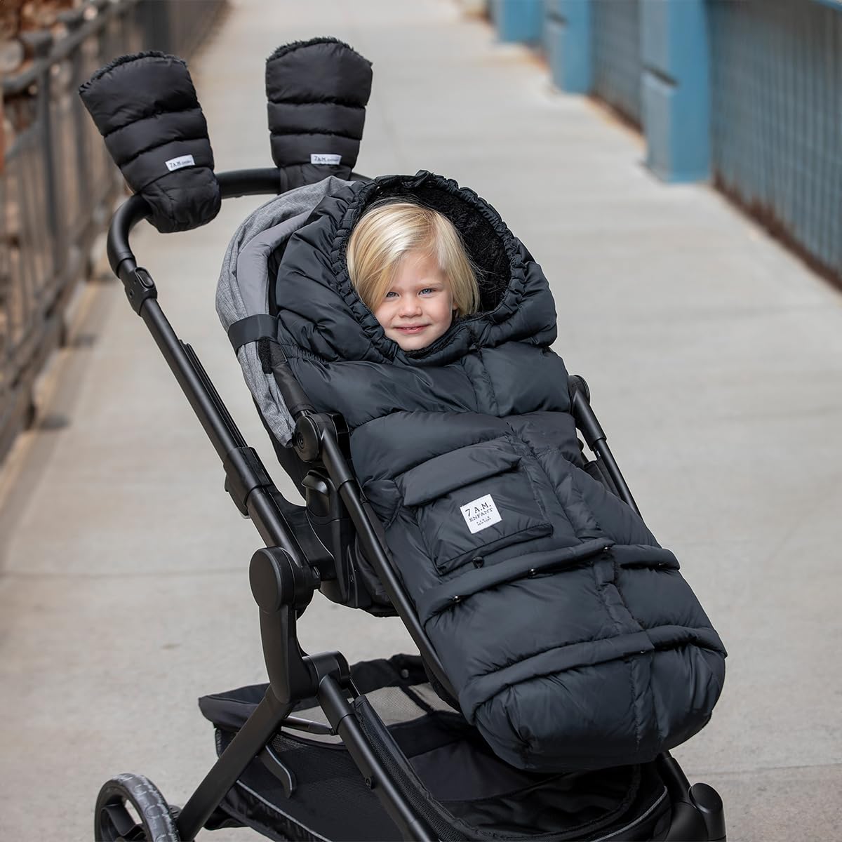 Saco Evolutivo Blanket 212 de 7AM para Bebés y Niños Pequeños - Ajustable, Universal y Seguro para Cochecito y Silla de Auto, Repelente al Agua, Aislamiento Térmico y Forro Polar Suave, Lavable
