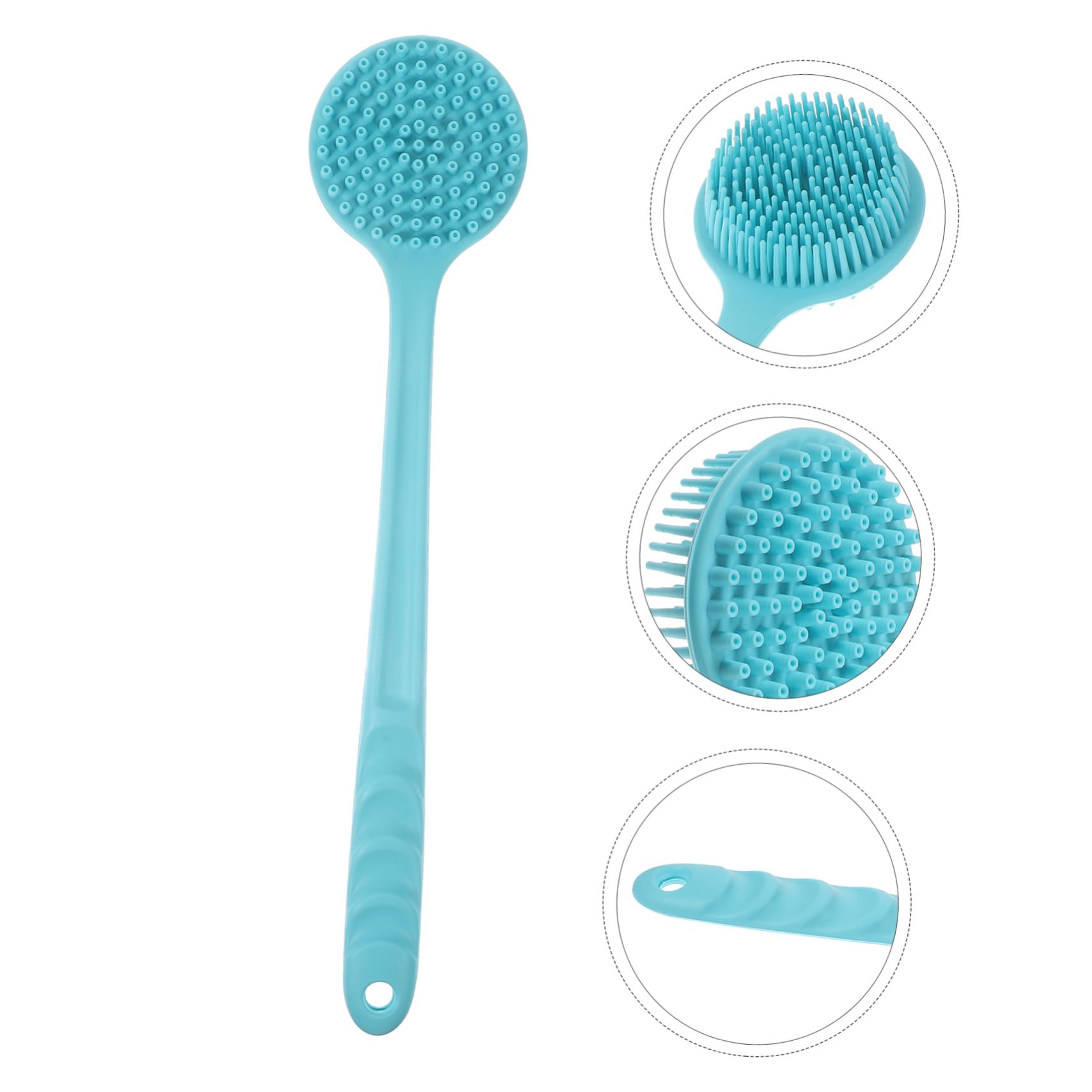 DOITOOL 2piezas Cepillo De De Mango Para Exfoliación y Masaje Para Espalda y Cuerpo Color Verde Matcha