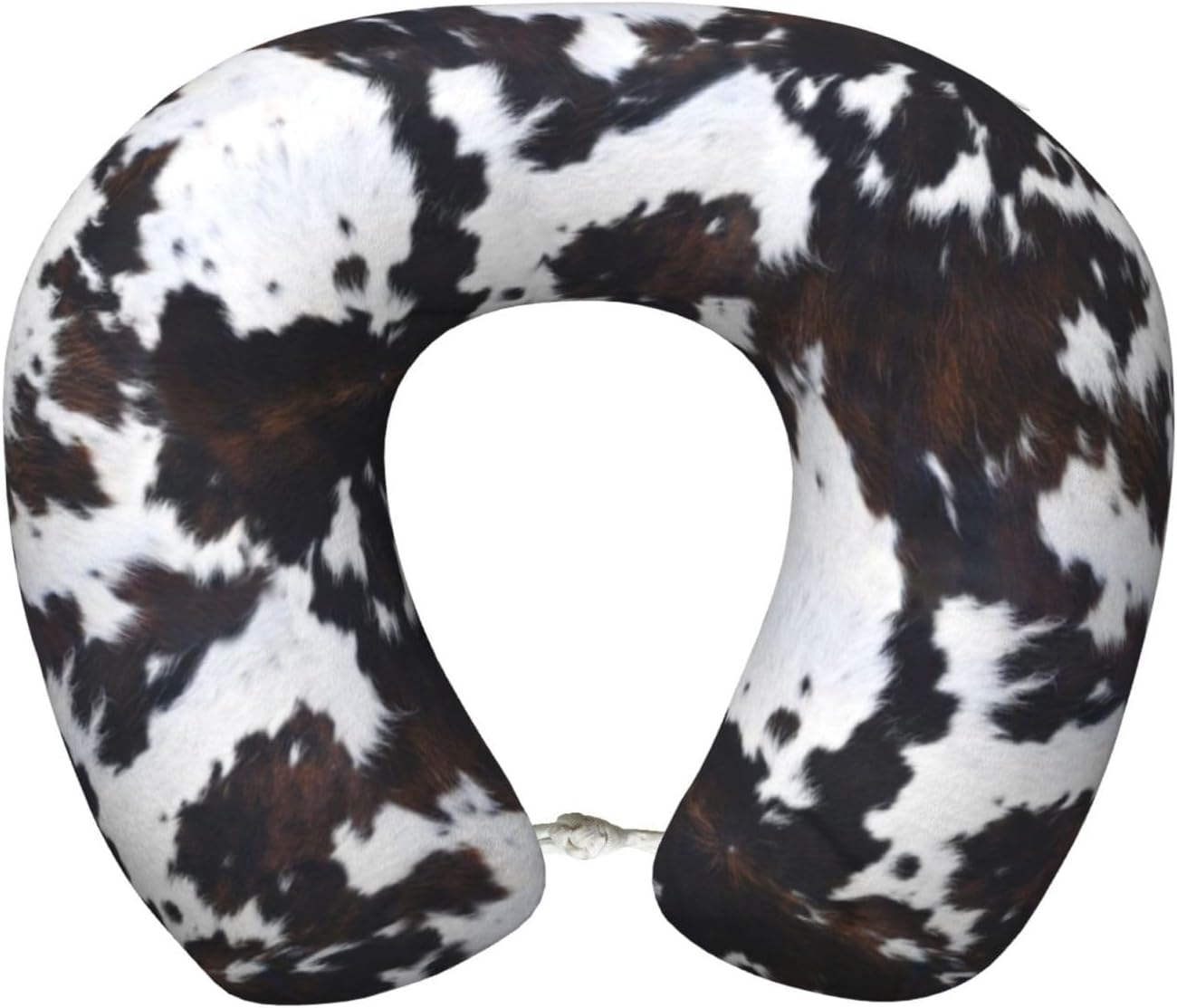 Crazy Bison U Shaped Neck Pillow, Western Memory Foam Travel Pillow, Super Lightweight Checkered Portable Headrest for Airplane Chair, Car, Office (West Farm)
