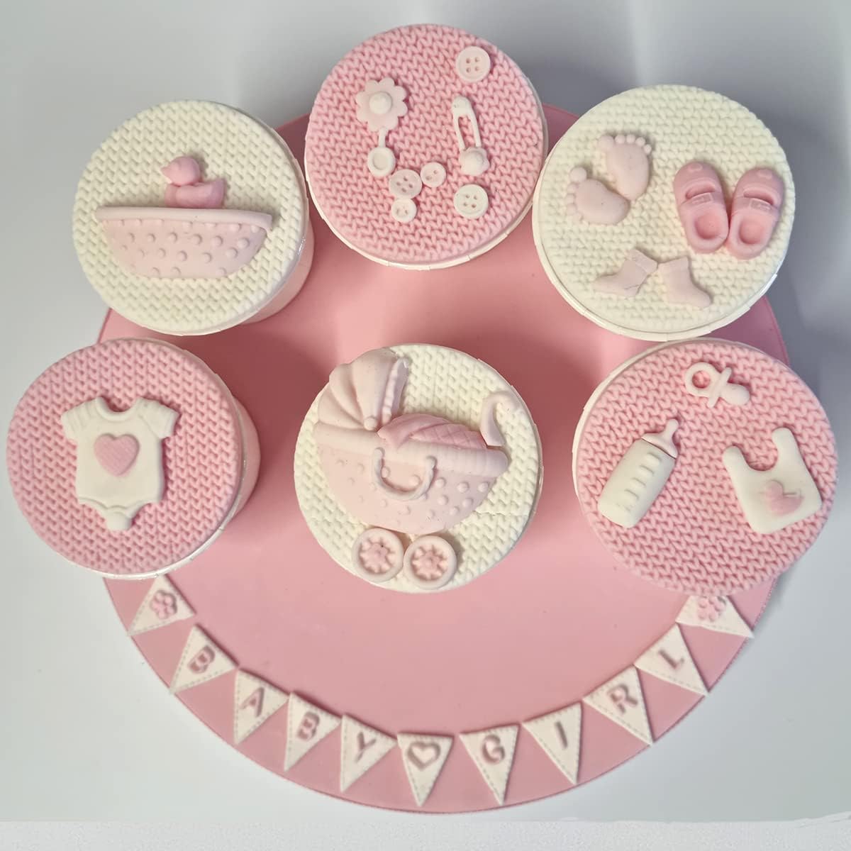 FirstTry Baby Shower Theme Fondant Mold I 3D Newborn Baby Accessories Mini Round Silicone Mould I for DIY Handmade Chocolate Cake Décor Polymer Clay Candy Cookies Cupcake Gummy Resin Art Craft (R885) — Amazon image 7