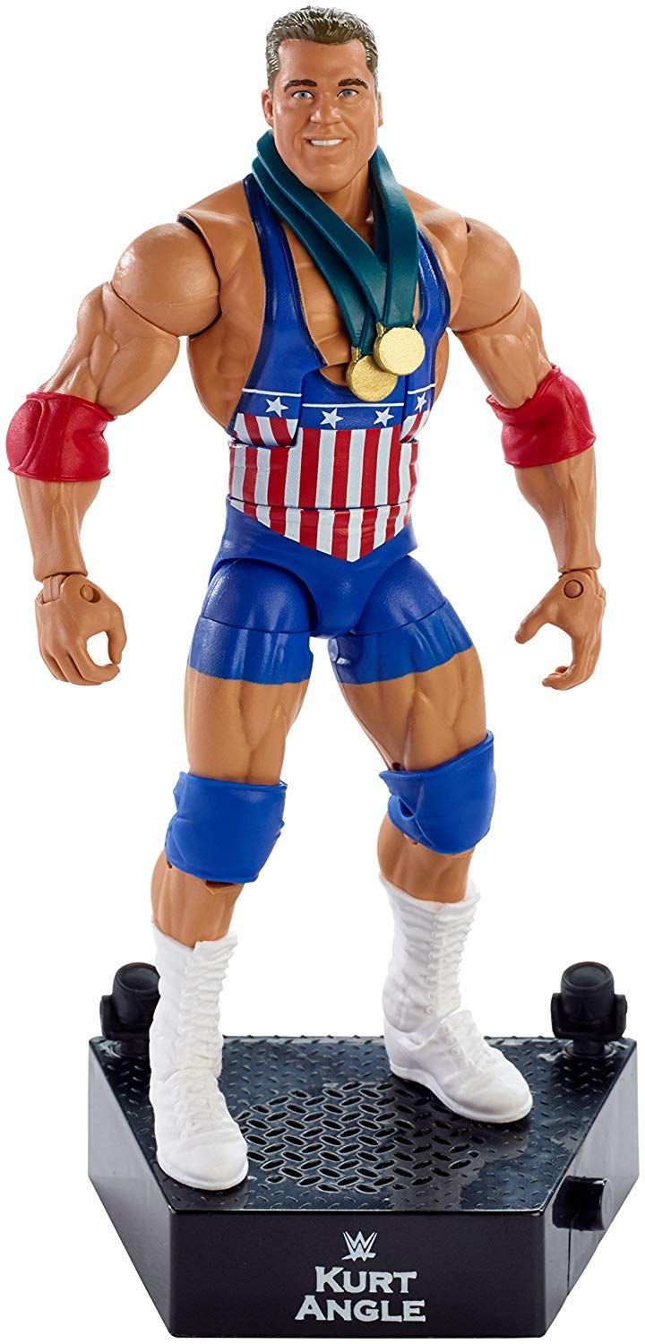 WWE FML09 Entrance Greats Kurt Angle Action Figure : Amazon.co.uk