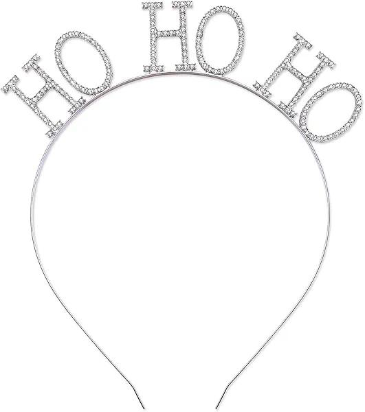 Christmas Headbands Xmas Rhinestone HOHOHO Hairbands Crystal Merry Christmas Crown Hair Hoop Reindeer Antlers Headpiece