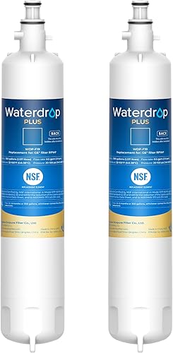 Waterdrop Filtro de agua para refrigerador Plus RPWF, repuesto para GE® RPWF (no RPWFE), reduce PFAS, WDP-F19, DWF-36, R-3600, MPF15350,