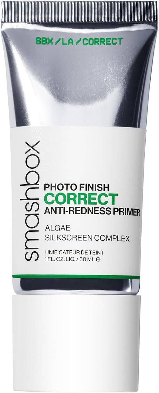 Smashbox Photo Finish Anti-Redness Correct Primer | Color Correcting Primer Instantly Neutralizes Redness and and Soothes Skin with Algae, Rose + Mushroom extracts