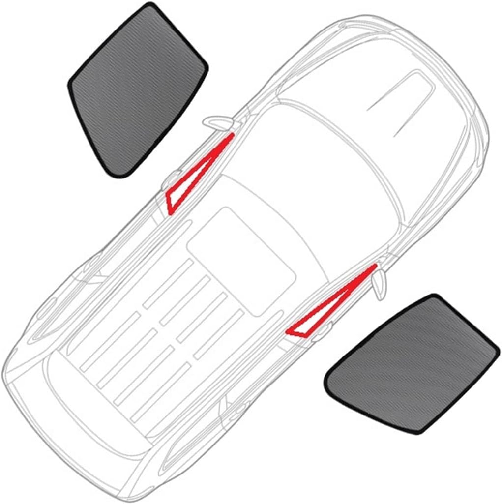Auto Parts Magnetic Car Curtain Kit Privacy Protection Breathable Mesh Car Sun Curtain for Kia Sorento 2009-2014(Front Windows)