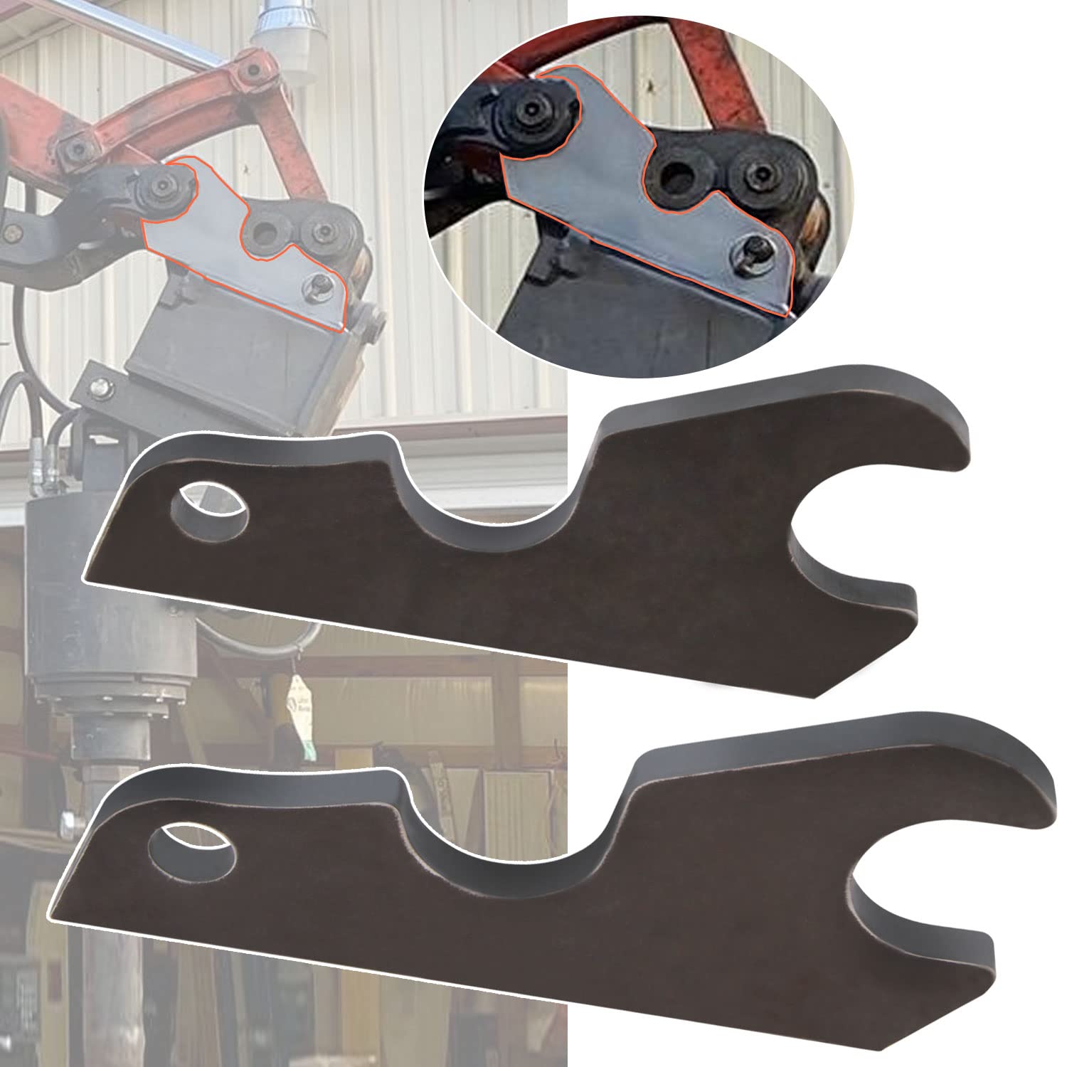 Hildirix Excavator Quick Attach Bucket Ears Fit for Kubota KX040 KX71 KX91 KX121 ???????KX033 U35