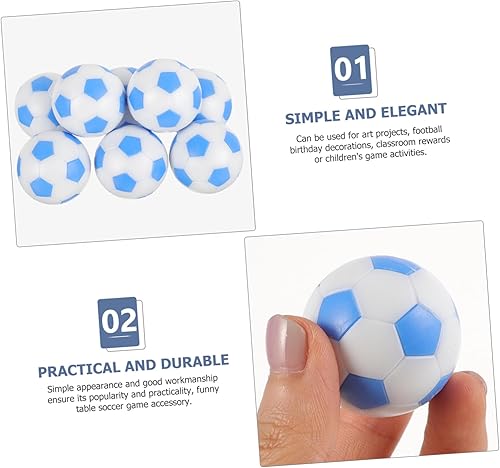 Miniatura 5 de ibasenice 8 Uds. Accesorios de fútbol de mesa, bolas de juego de escritorio, bolas de fútbol de mesa reemplazables, pelotas de fútbol de mesa, bolas
