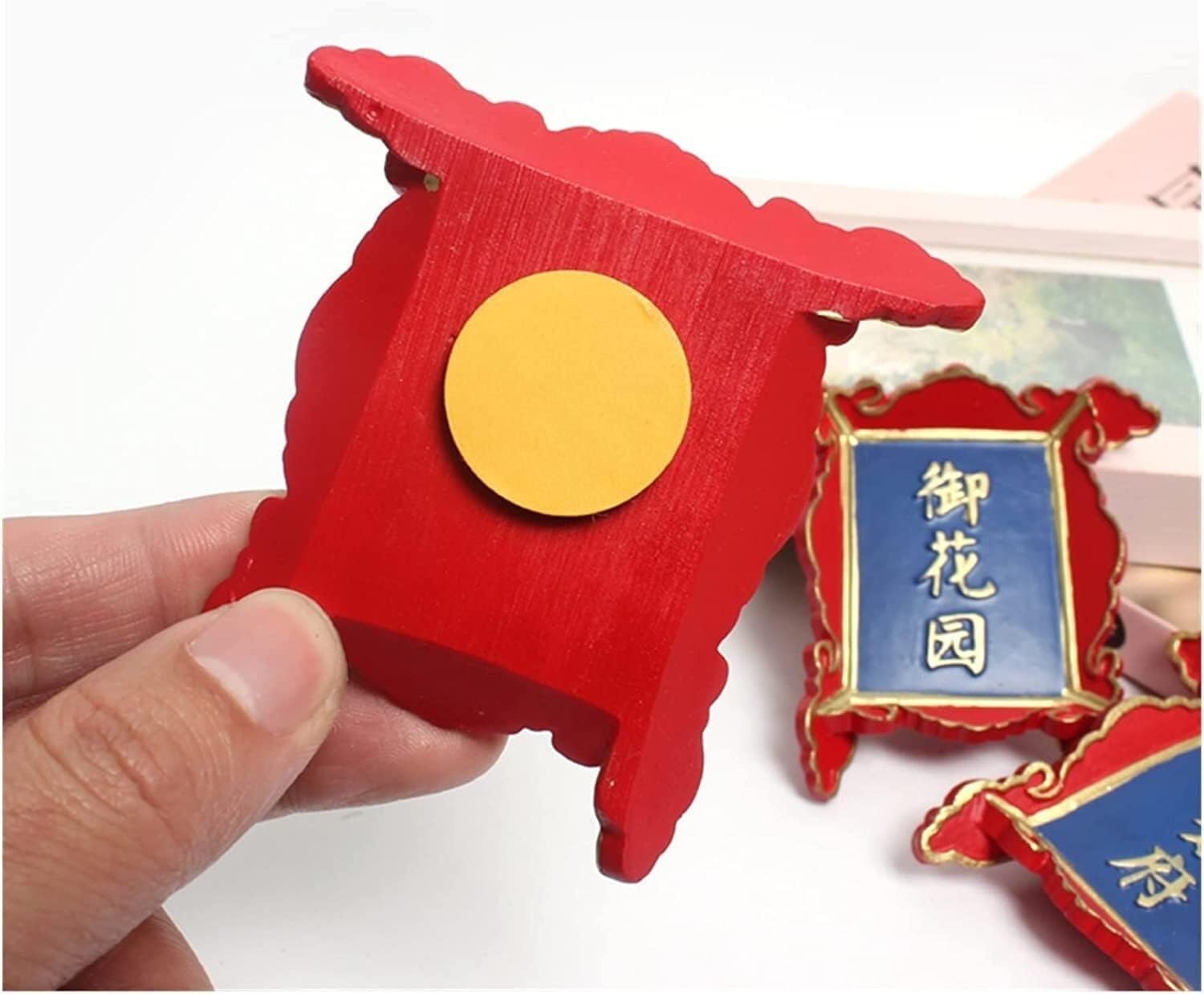 Fridge Magnet,Magnets, The Palace Museum Plaque Refrigerator Stickers Chinese Style Elements Travel Souvenirs Home Decoration Magnetic(Style12)
