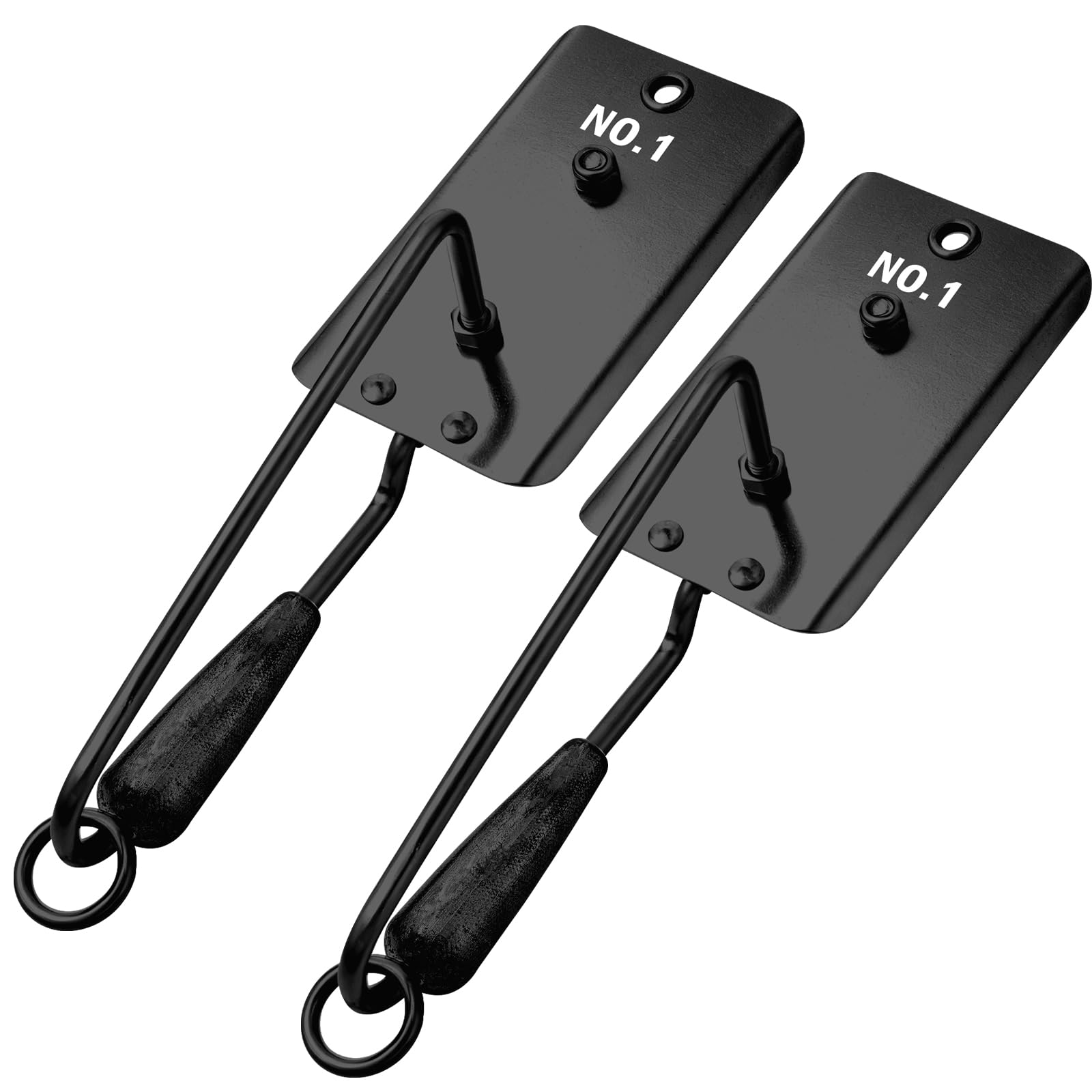 Leinuosen 2 Pcs Fishing Planer with Stainless Steel Heavy-Duty Trolling Planer Boards for Fishing Downrigger Freshwater Saltwater Wahoo Tuna Outdoor(Black,2.7 oz)