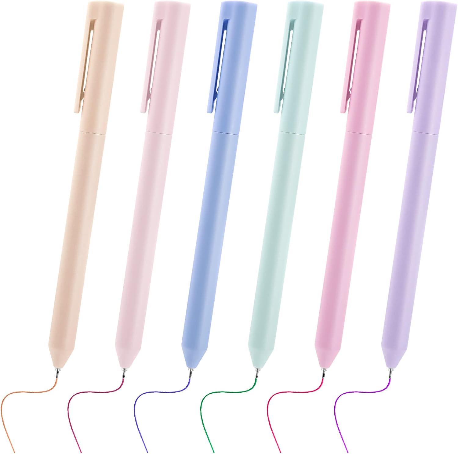 cobee Aesthetic Ballpoint Pens, 0.5mm Multicolor Ink Gel Pens Twist