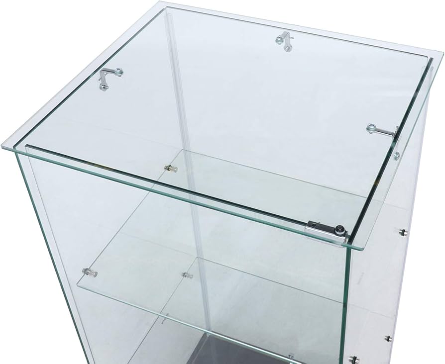 Amazon.co.jp: 99475 ガラスコレクションケース3段 クリア ブラック