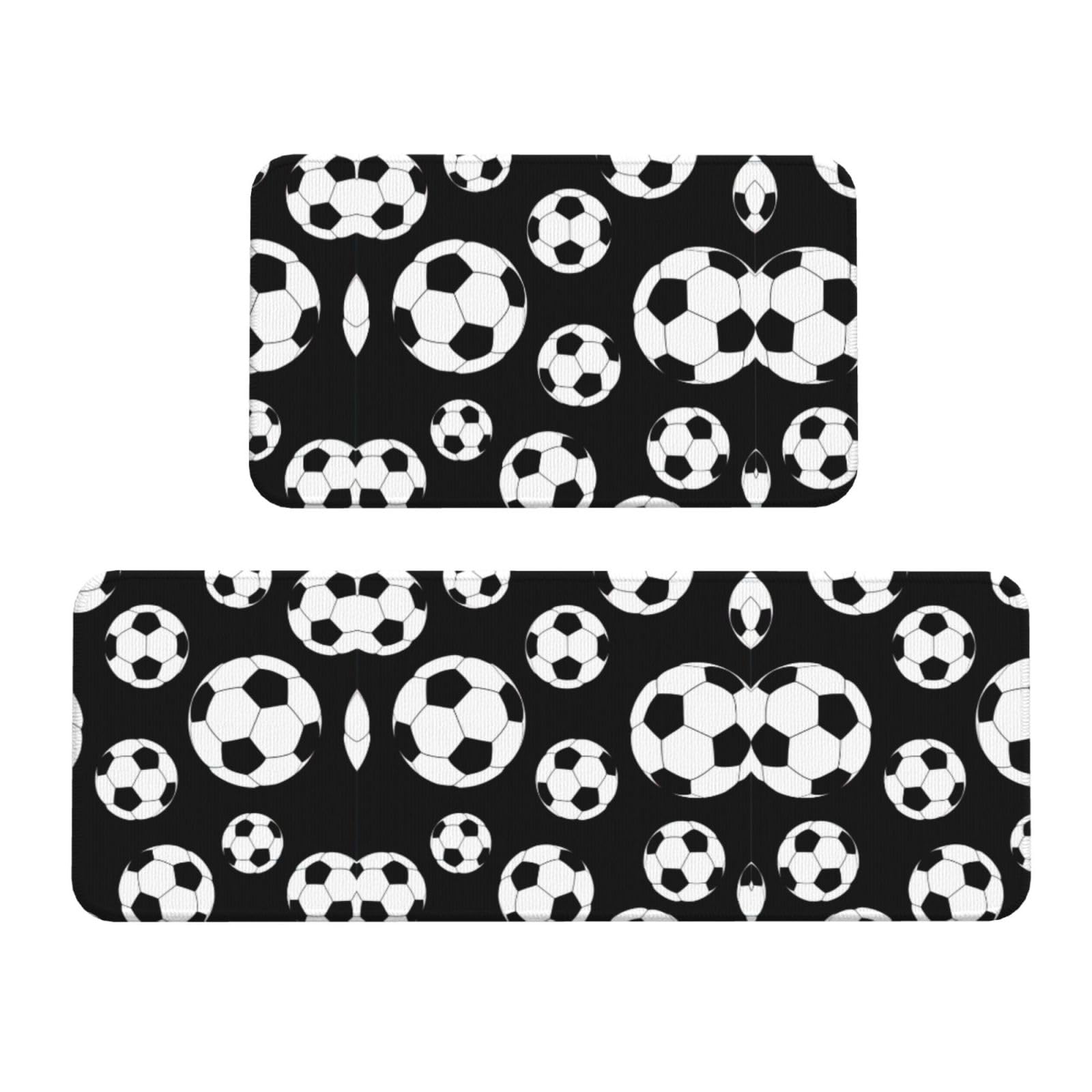 Tapis de cuisine football antidérapant pour buanderie et bureau