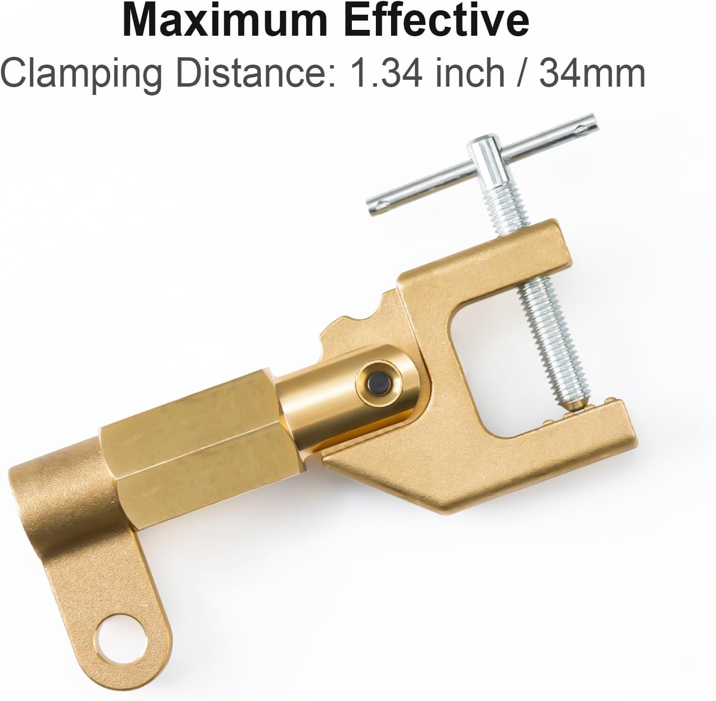Welding Ground Clamp 600 Amp 1.92lb Solid Brass Heavy Duty Rotary Welding Ground Earth Clamp For TIG/MIG/MMA Tig Welder & Industrial Use