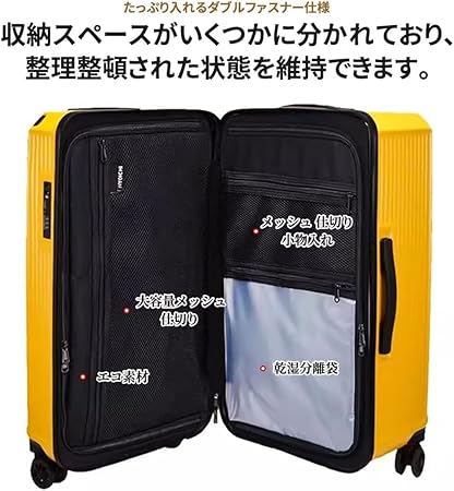 スーツケース キャリーバッグ Sサイズ　ダブルキャスター　ファスナー 黒　人気 楽天市場】容量拡張 キャリーケース キャスターロック [ Sサイズ