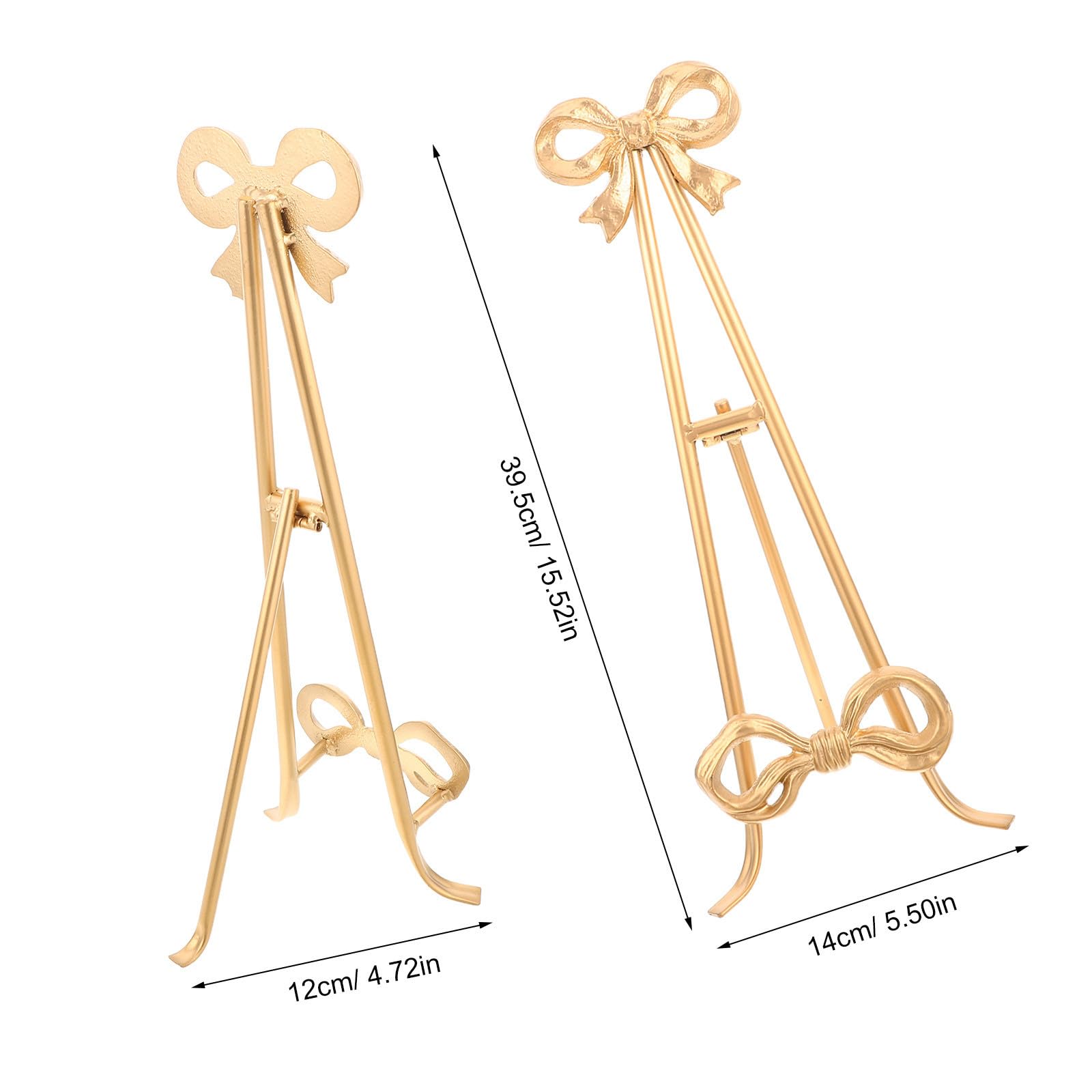ABOOFAN Portaplatos Vintage de Hierro Dorado 15,6 Pulgadas para Platos