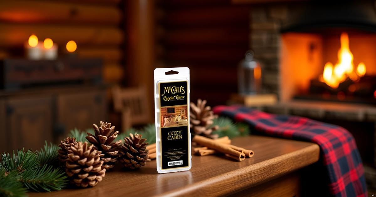 McCall's Candles | Scented Wax Melt | Cozy Cabin – Cedarwood, Cinnamon, Nutmeg & Vanilla | 5.5 oz