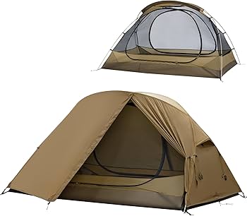 Amazon.co.jp: TOMOUNT 超軽量テント 登山用 ソロ/2人 20Dナイロン