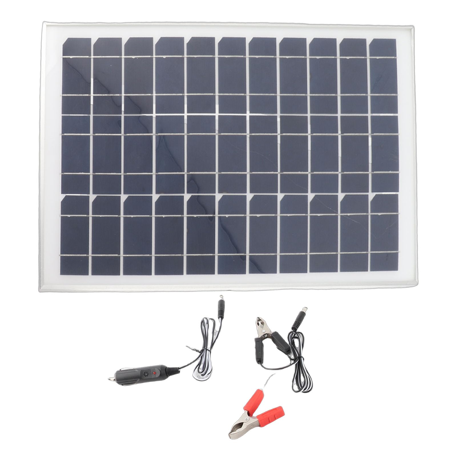 Panneau Solaire Portable 100W, Chargeur de Batterie de Voiture, Kit de Panneau Solaire 12V Facile à Utiliser pour Moto Marine RV, à Faible Bruit