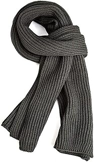 Warm Autumn and Winter Scarf,EONPOW Unisex Pure Color Winter Neck Warm Knitting Yarn Scarf (GREY)
