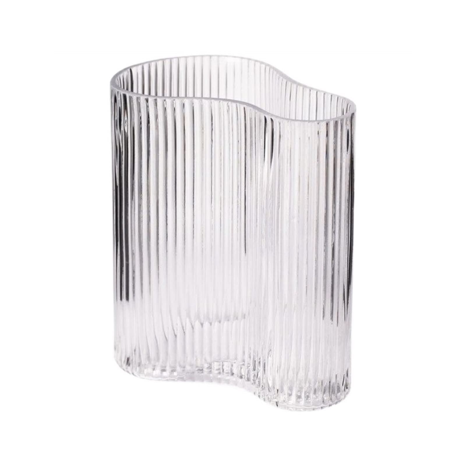 Bzgpmfud Clear Vase Desktop Flower Ins Style Decoration Glass Living Room Transparent Tulip Hydroponic(21Cm)