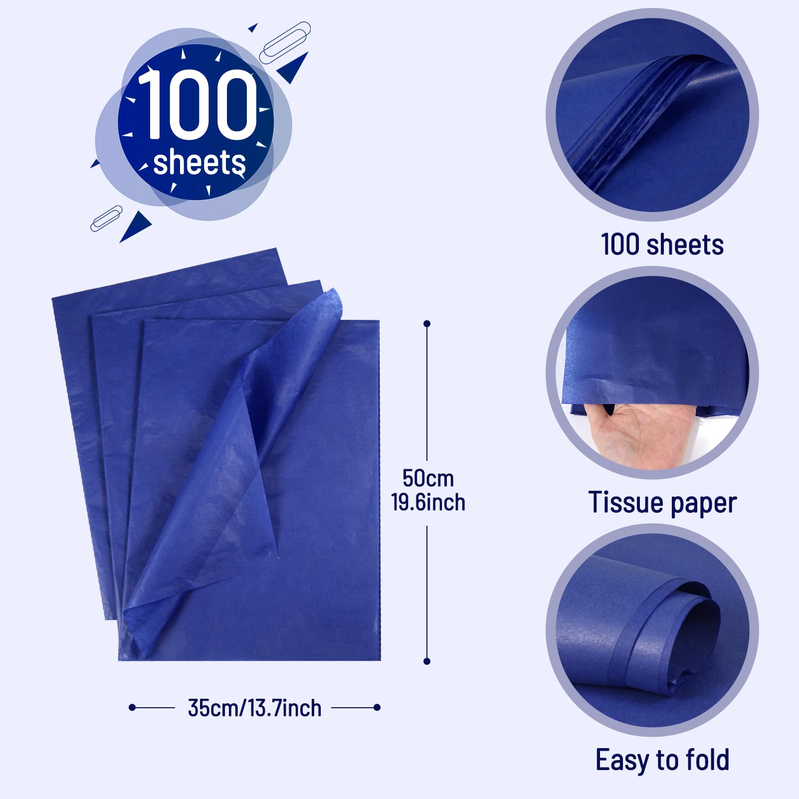 BORSA GRANDE 50 G/100 G carta velina tritata confezione regalo fai da