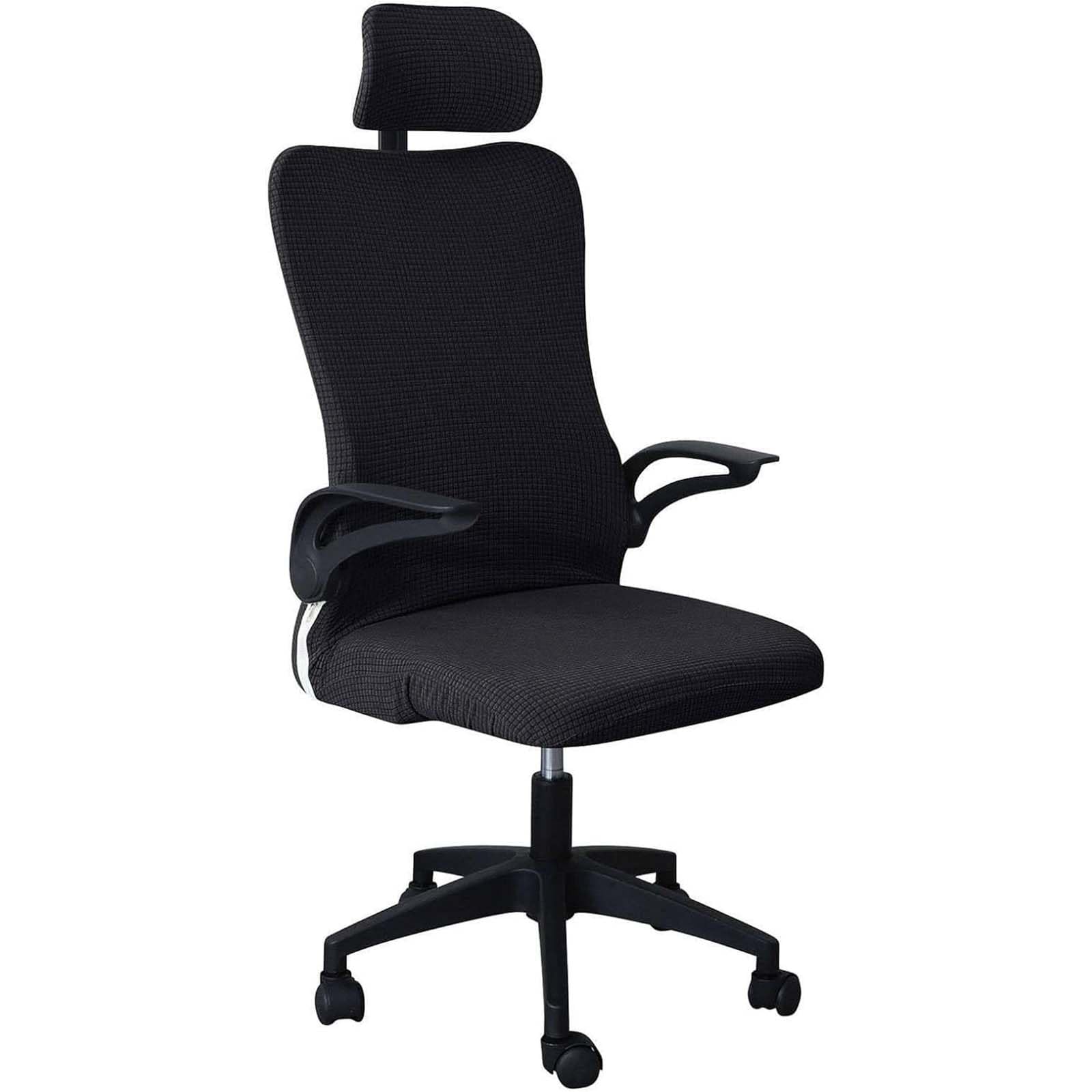 Leomix H Universal Computer Office Chair Slipcover, Wit Headrest, Removable Gaming Chair Covers, For Reclining Racing Gaming Chair