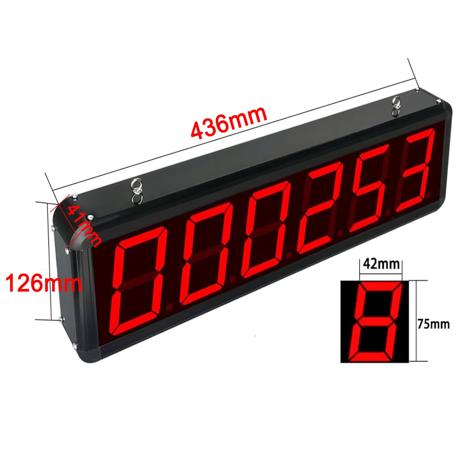 Contador digital LED, pantalla de 6 dígitos, sensor infrarrojo, cuenta hasta 999999, distancia de inducción ajustable de 30 a 70 cm, perfecto para cinta transportadora y conteo de visitantes